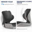 Coussin de chaise profilé haut de gamme en mousse à mémoire de forme conçu pour un confort optimal des hanches et de la colonne vertébrale au bureau, à la maison et en voiture.