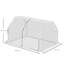Orlane Mini Greenhouse Grow House PVC Cover Steel Frame White