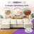 Redenius 110.63" U-shape Chenille Sectional-1297900084
