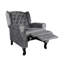 Marcus 75.5cm Wide Velvet Wing Chair Recliner