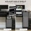 Bureau d'ordinateur avec rangement Homcom-70690209
