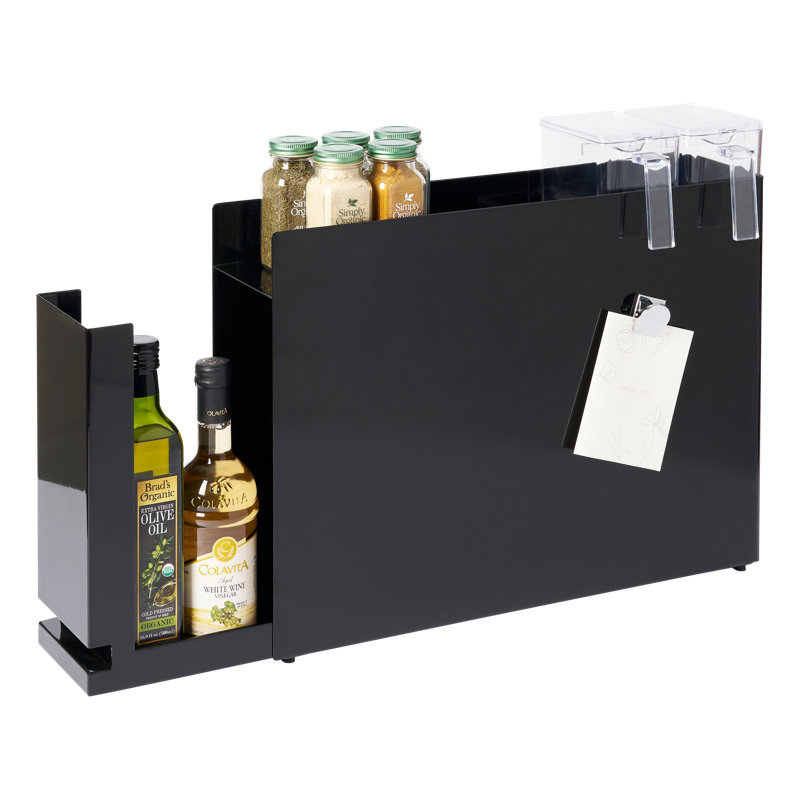 Égouttoir à épices coulissant pour comptoir Yamazaki Home, Noir