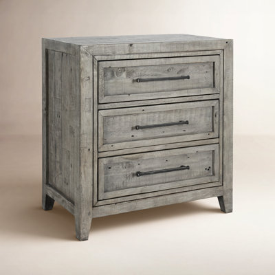 3-Drawer Reclaimed Pine Nightstand
