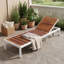 Chaise longue d'extérieur réglable à six positions-600908583