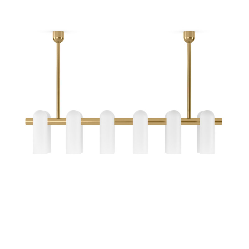 Odyssey 12 - Light Dimmable Chandelier, Burnished Brass