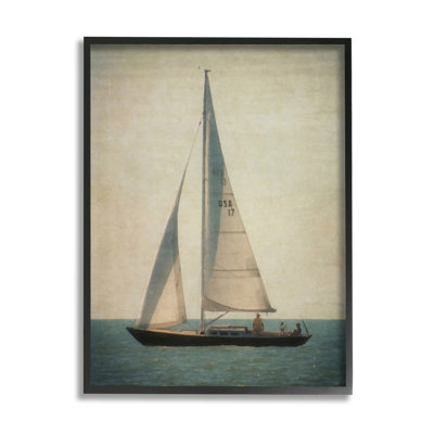 Voilier solitaire relaxant