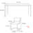 Light luxury modern simple dining table sets-104090336