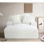 Chaise longue en velours côtelé doux, canapé confortable avec rembourrage en mousse, canapé-lit confortable pour le salon, la chambre à coucher, aucun assemblage requis