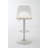 Hoskie Bar Stools Set Of 2 Modern Grey PU Counter Height Barstool, High Padded Swivel Adjustable Barstools With Back For Bar Counter And Kitchen Island-584577785-584577783