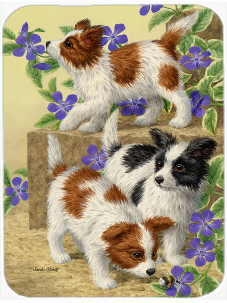 Planche à découper en verre east urban home papillon