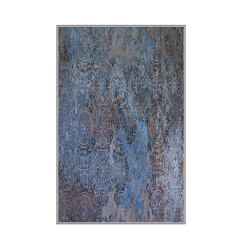 Premium Hall Carpet, 2.6 x 9.8 ft | 100% Polyester, 0.04 in Pile Height | Antibacterial & Non-Slip Underside | Machine Washable, 3D Digital Printing | Durable Woven Design for Living Room & Entryways