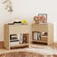 Modern Nightstand with Drawer Storage, Engineered Wood Construction