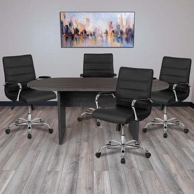 Xaida Racetrack Meeting Table and Chair Set