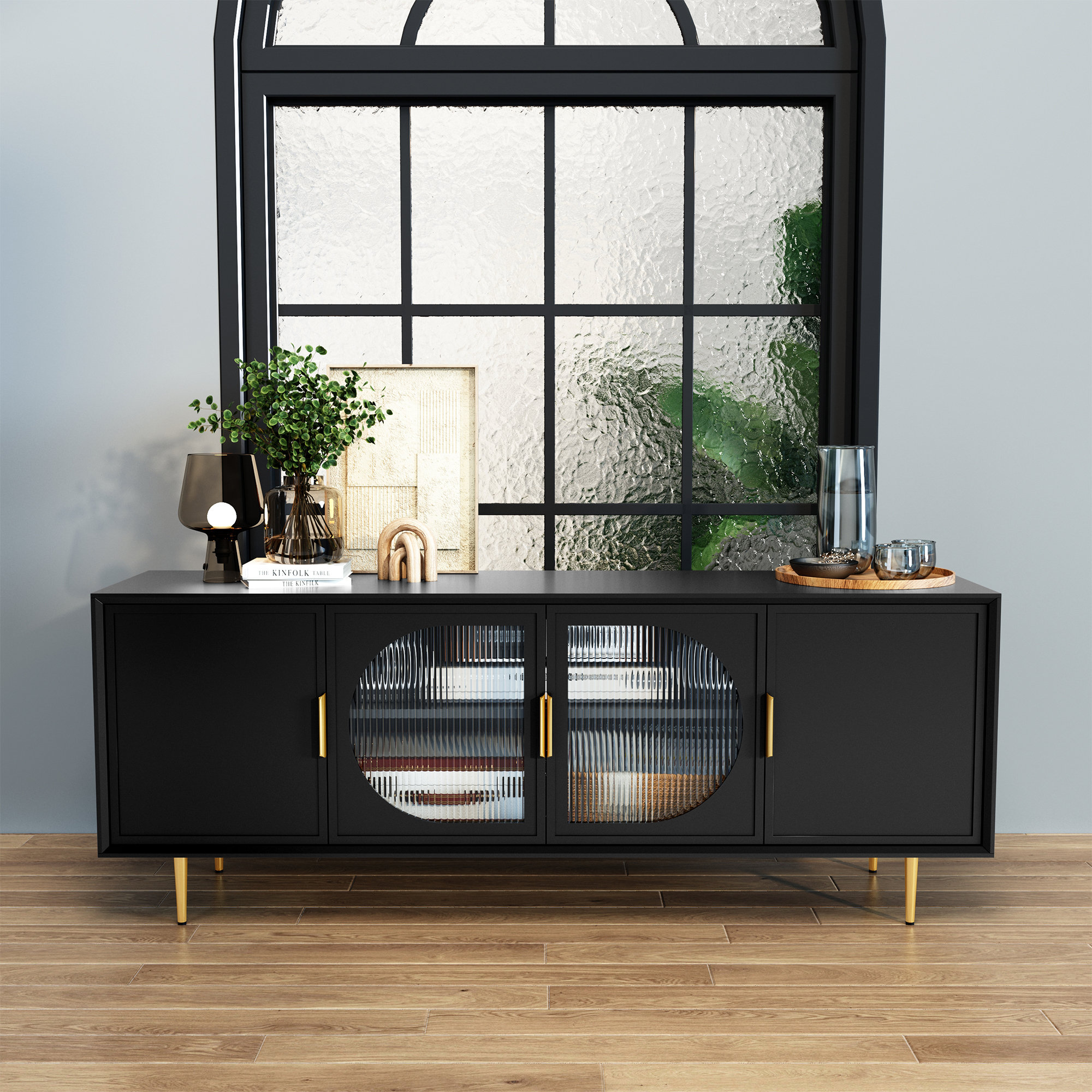 Mercer41 Siau 66'' Media Console for TVs up to 70+ inch & Reviews | Wayfair