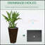 Jardinières hautes avec trous de drainage