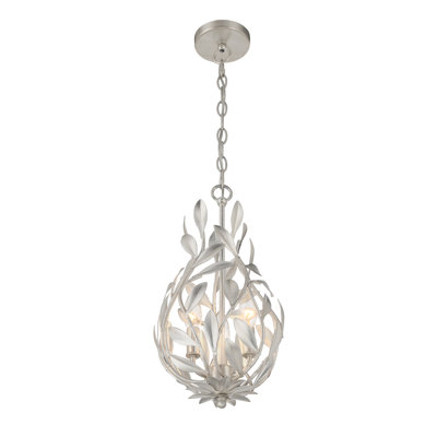 Dosch 9'' Antique Silver Chandelier