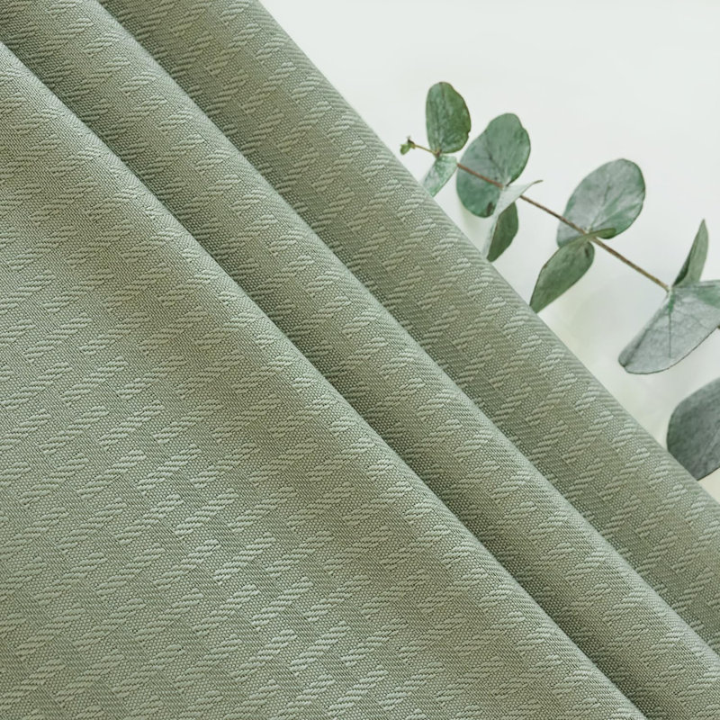 Rectangle Tablecloth Weaved Pattern Waterproof Spillproof, Green