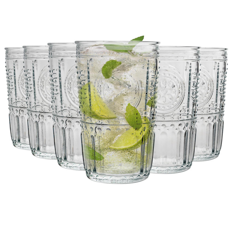 Romantic Highball Glasses - 475ml, Clear, 475ml, 12