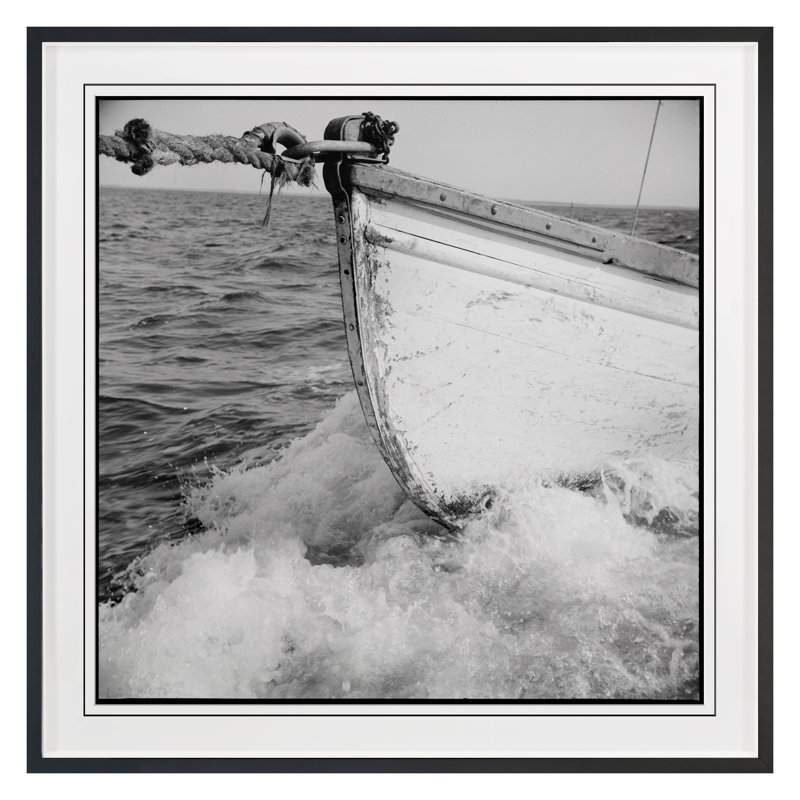 Boat Angles 2 Print by Grand Archives, Black Framed, 36" H x 36" W