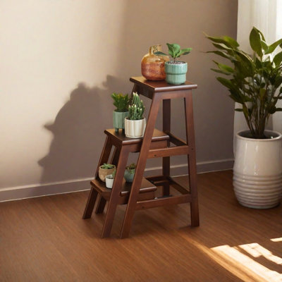 Chinese - Style Solid Wood Floor Plant Stand