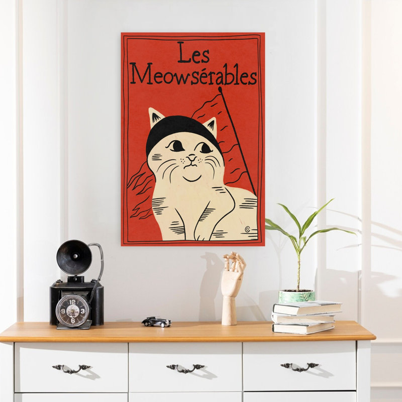 Art contemporain, art contemporain pour chat, H 24 po x l 16 po