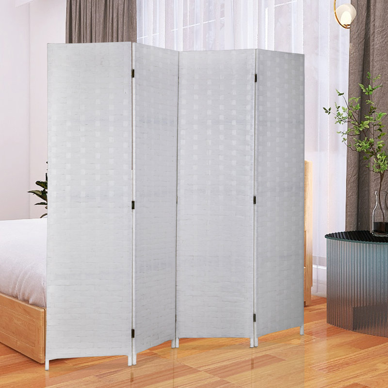Cloison pliante 71 "H, 4, Blanc