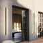 Abbiney Black 150cm H Integrated LED Outdoor Flush Mount