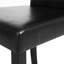 4PCS Faux Leather Dining Room Chairs High Back Padded Rubberwood Legs-1468611358