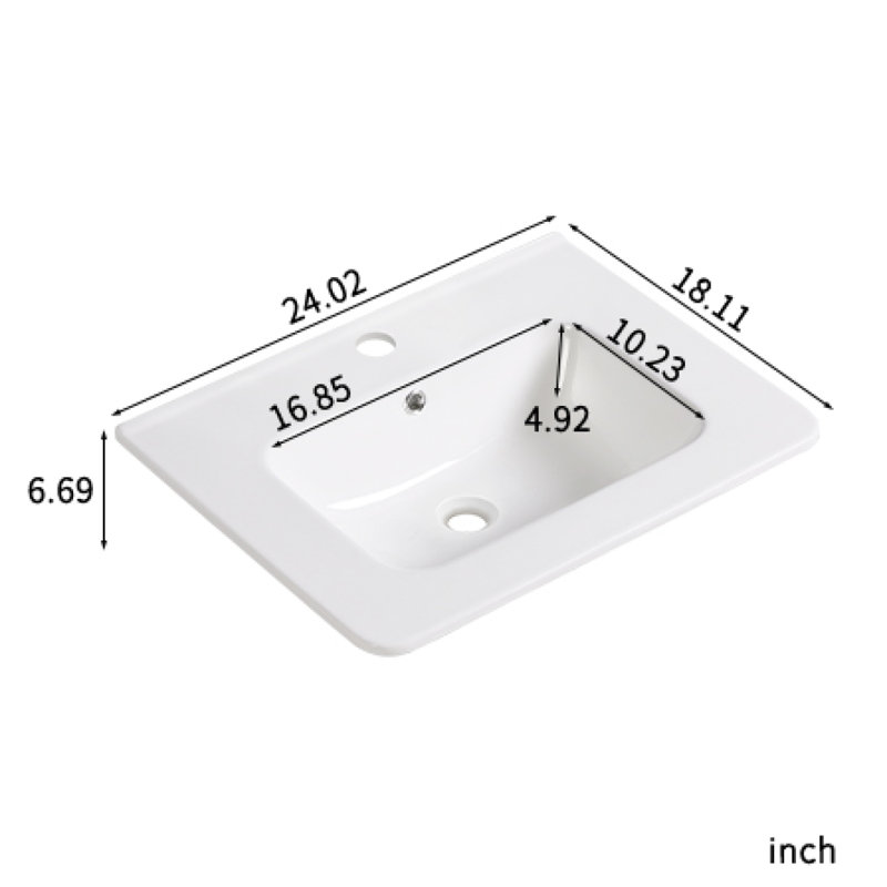 Meuble-lavabo 24 po avec lavabo