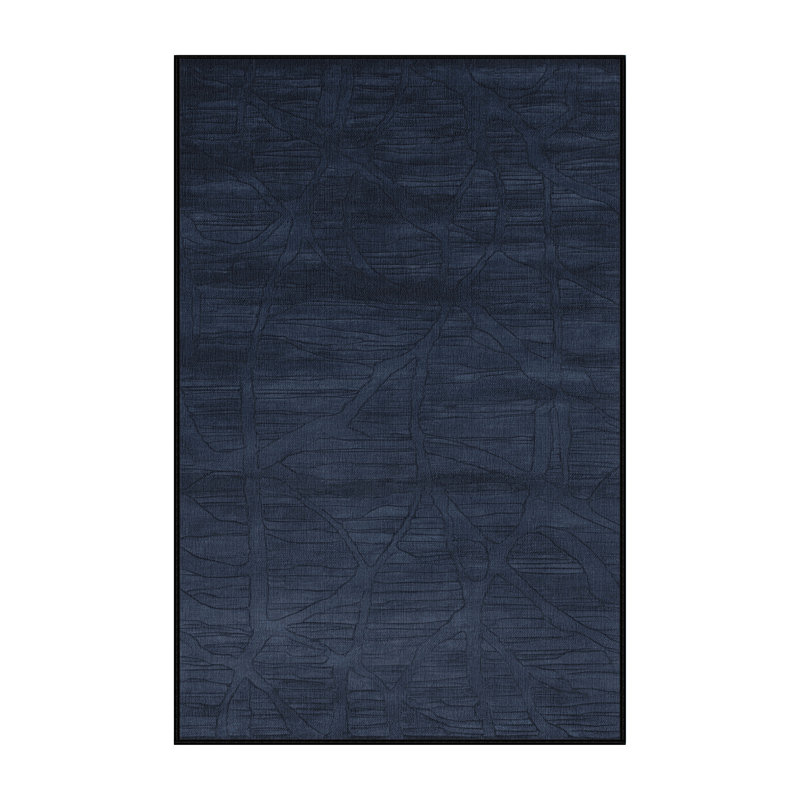 Tapis abstrait gris lavable à la machine, Tapis de couloir 2 pi x 4 pi