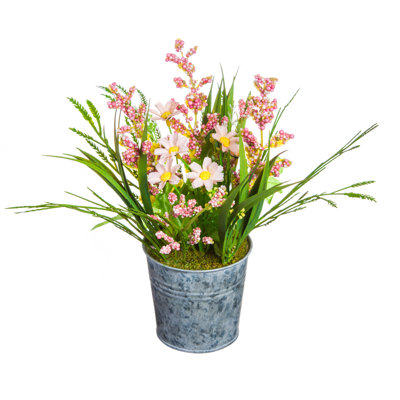 Arrangement floral en pot bouquet marguerites