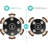 51’’ Round Dining Table For 6-8, Round Kitchen Table With Trestle
