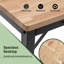 Établi à hauteur réglable, poste de travail robuste en bois d'hévéa de 60 po avec prises de courant, table de travail en bois franc d'une capacité de charge de 2000 lb pour atelier, garage, bureau, maison, commercial