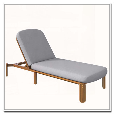 Outdoor Chaise Lounge Adjustable Patio Chaise