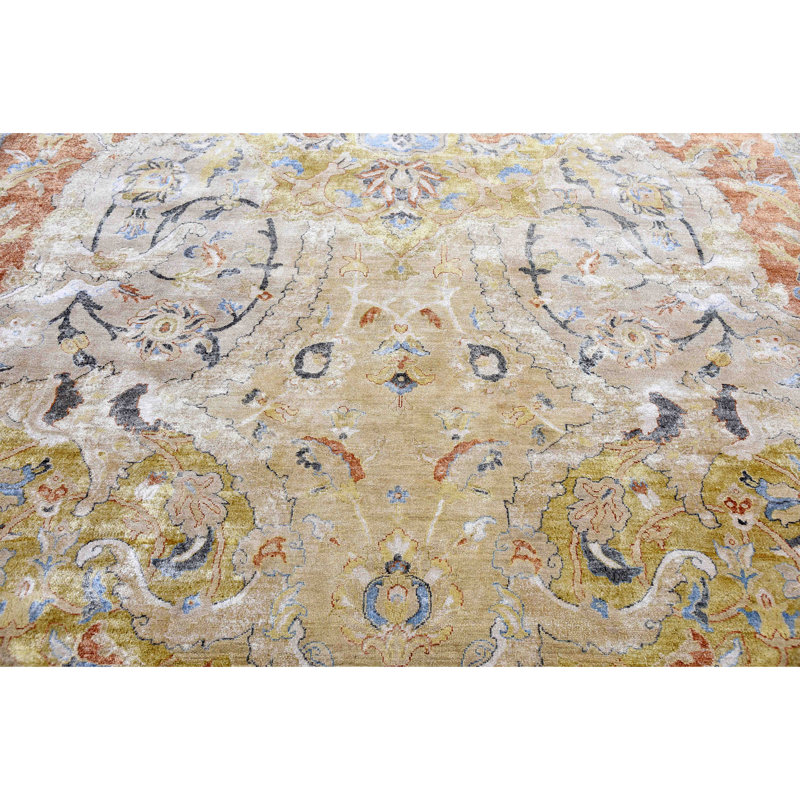 SCANS-253CMRU Oriental Area Rug, Rectangle 9' x 12'