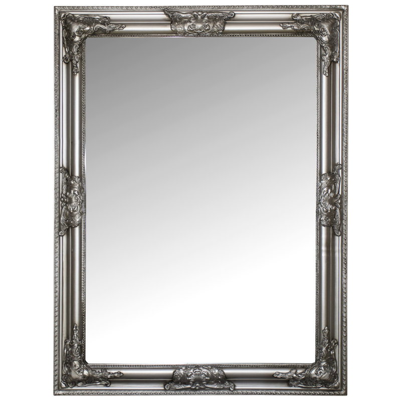 Gambier Wood Flat Wall Mirror, 82cm H x 62cm W