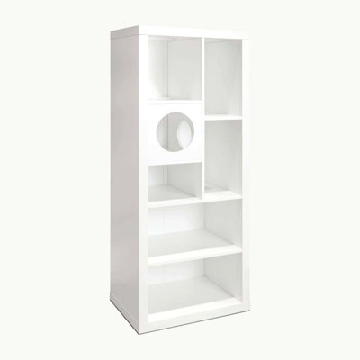 Cliff Jr. Cat Tree Bookshelf, White