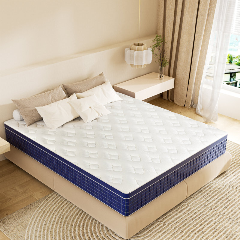 Bassford 12"/13"/14" Medium Memory Foam Hybrid Mattress, Queen, High Profile (13")