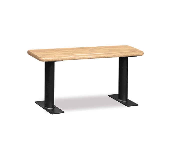 Banc pour salle de casier, Foncé, H 18 po x l 72 po x P 9,5 po