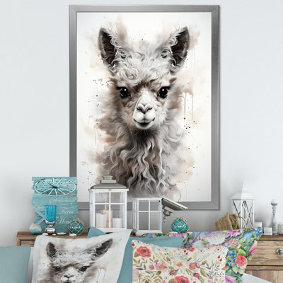 Laine d'alpaga grise Grace I - Alpaca, art mural