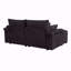 Ensemble de chaise longue double avec repose-pieds réversible - Velours côtelé doux, rangement, port USB, siège / table multifonctionnel pour le salon-118054763