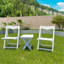 Ensemble de petites tables et chaises pliables avec 2 chaises et table rectangulaire blanc-1762679731