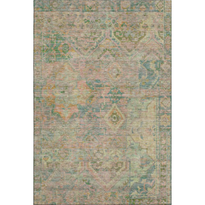 Premium Machine Washable Slesnick AMF1664 Global Rug