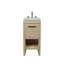 16.14'' Single Bathroom Vanity with Ceramic Top-713389930