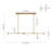 6-light Glass Linear Island Chandelier-1189815919