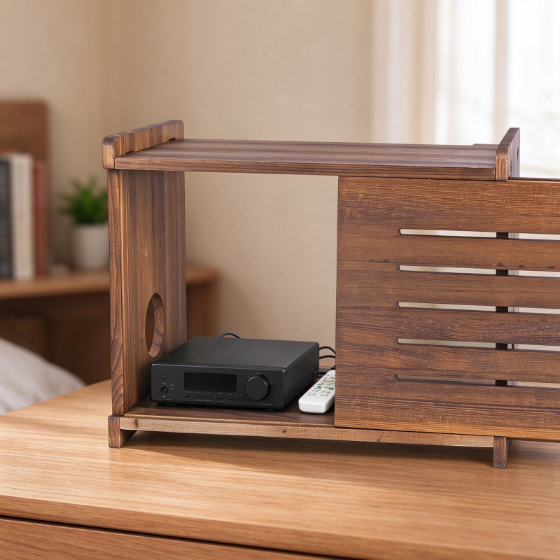 Solid Wood 9.8 " H Media Shelves