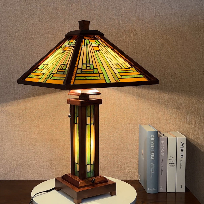 Lampe de table Union Tiffany 26 po Union Rustic