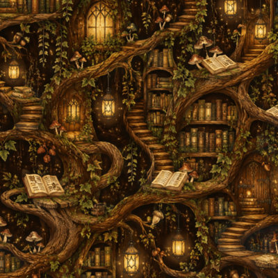 Papier peint auto-adhésif Forest Tree Twist Trees