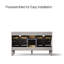 Meuble-lavabo mural simple avec plateau en bois massif Quo-91943345-124966461
