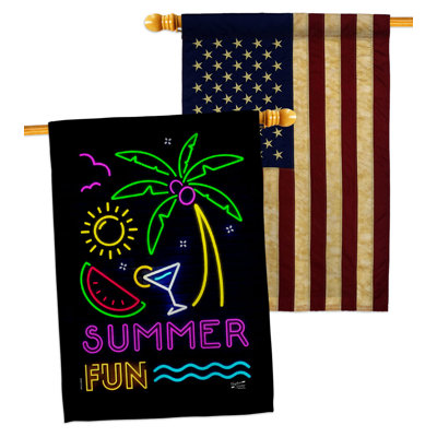 Double Sided 40'' H x 28'' W Polyester House Flag
